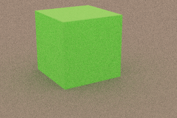 Ray traced cube