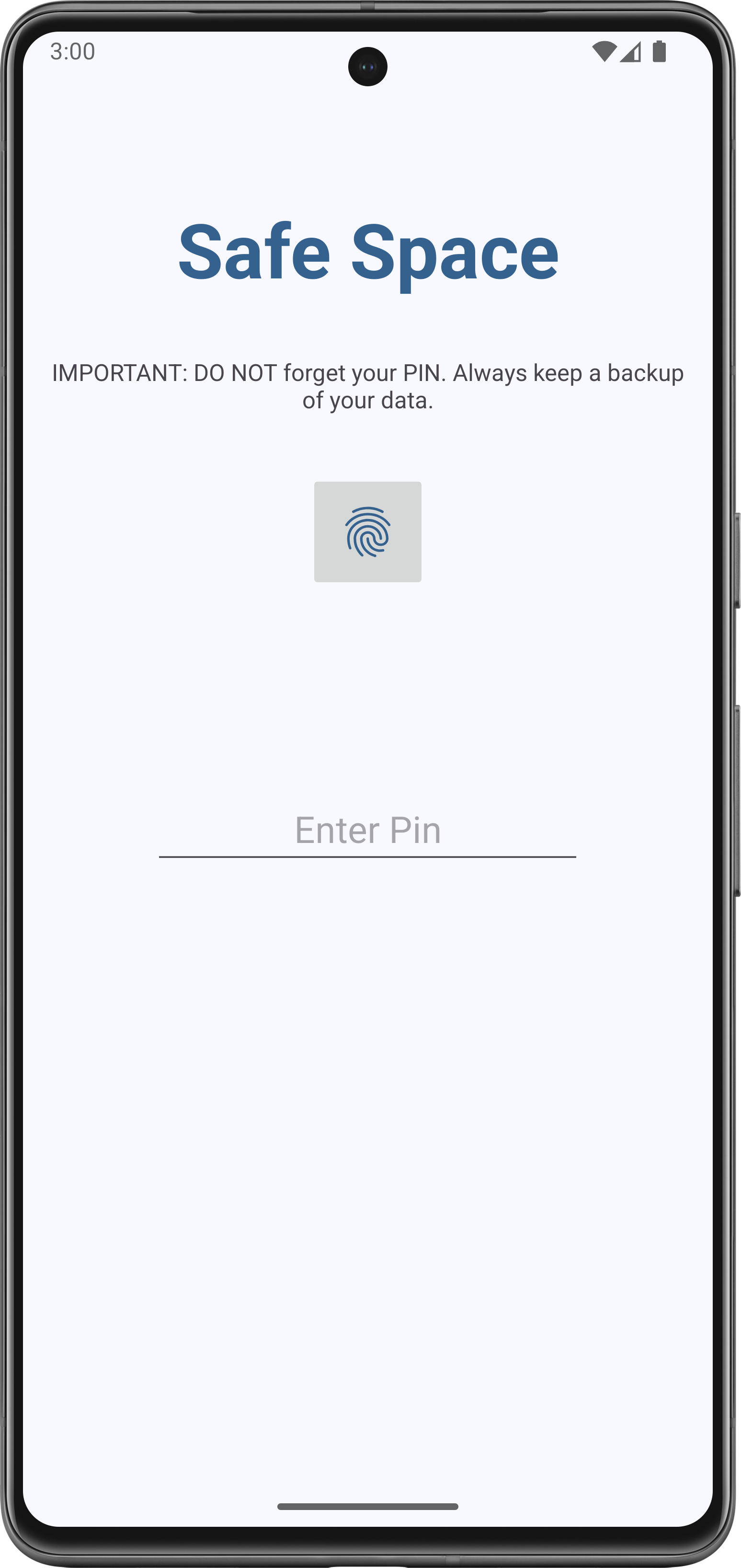 Screenshot 1 of SafeSpace — opens full size