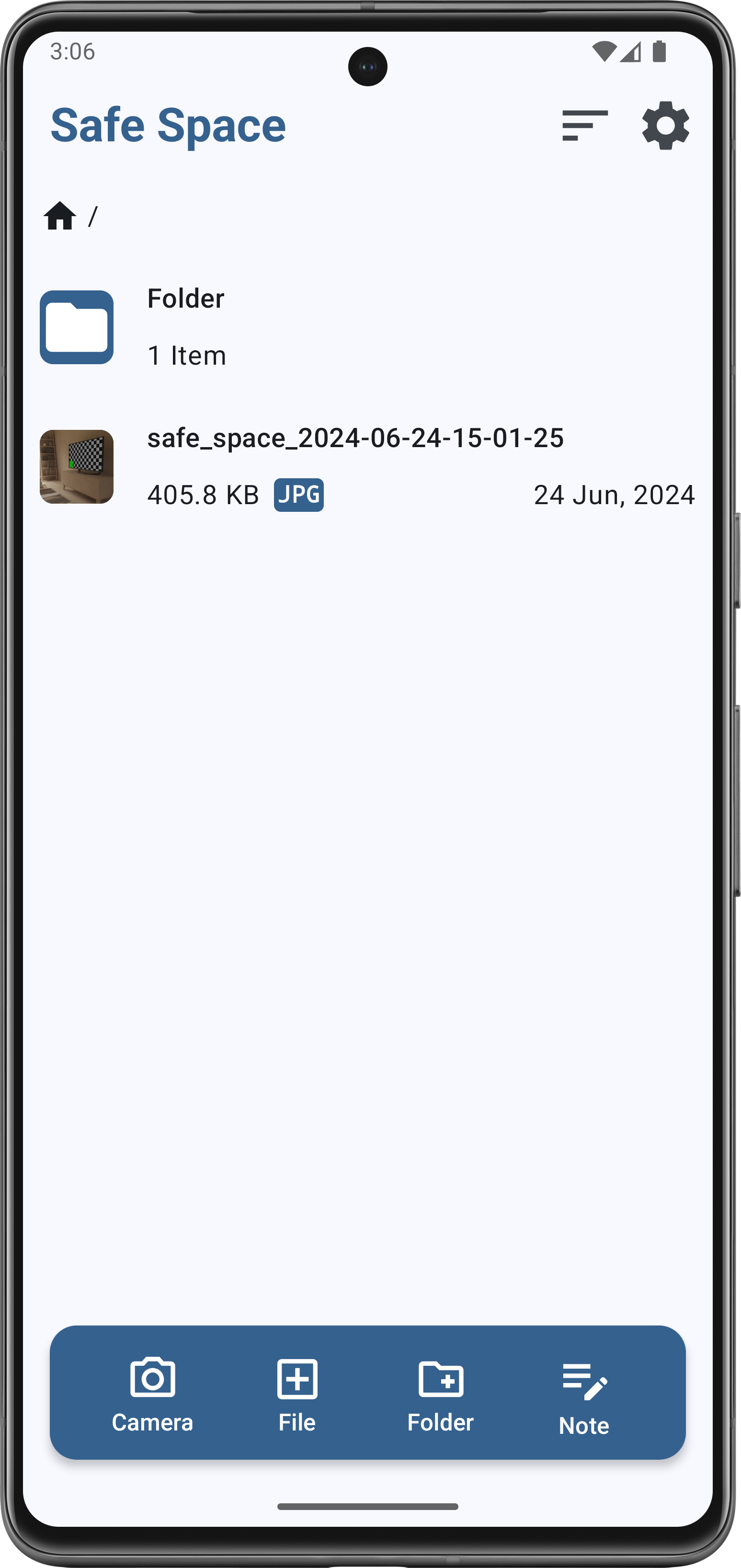 Screenshot 2 of SafeSpace — opens full size
