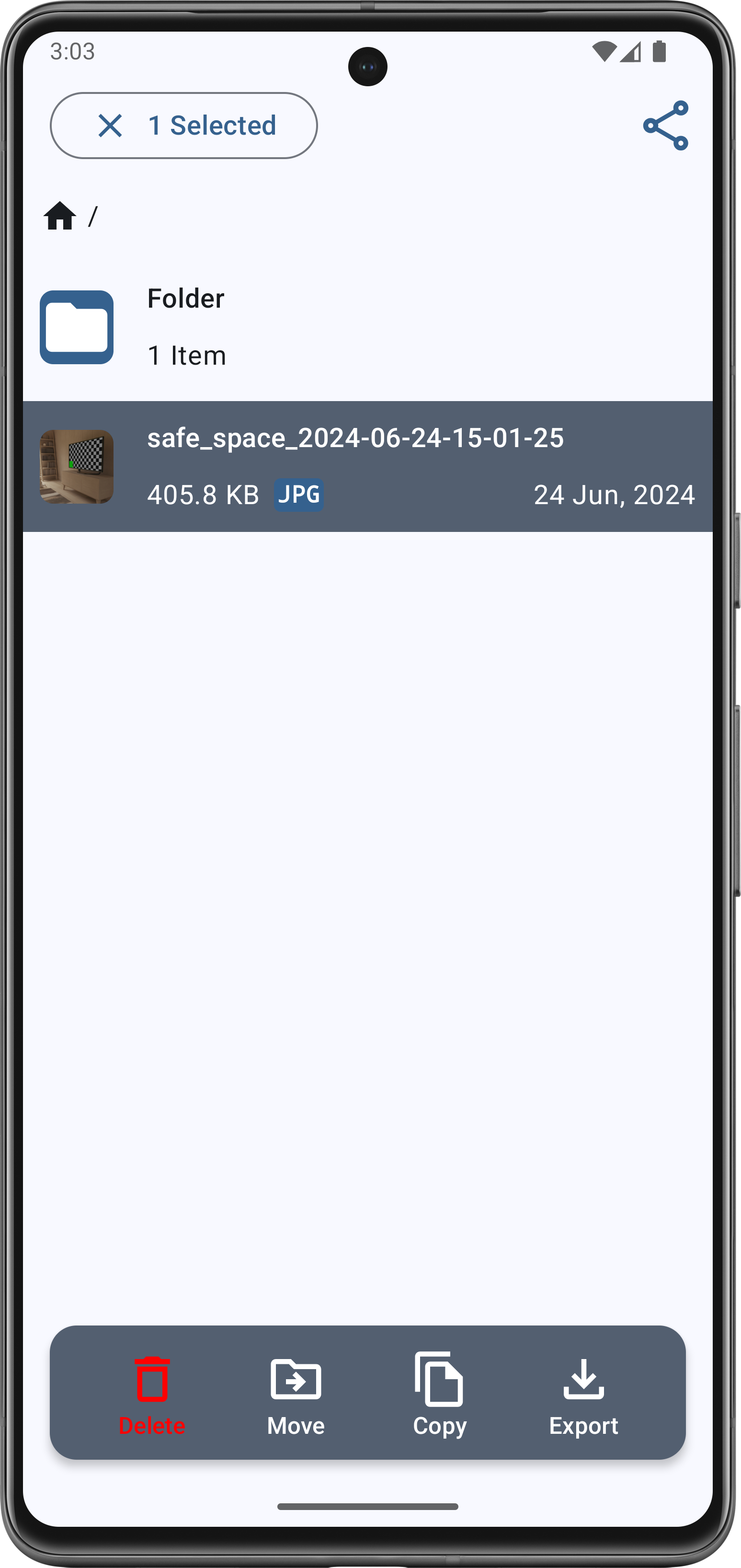 Screenshot 3 of SafeSpace — opens full size