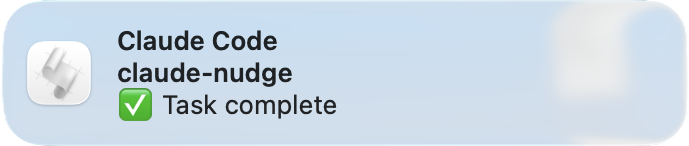 Task complete notification on macOS