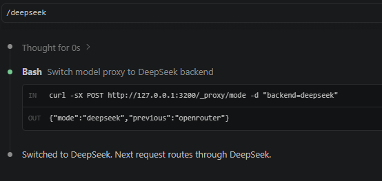 /deepseek in VS Code extension