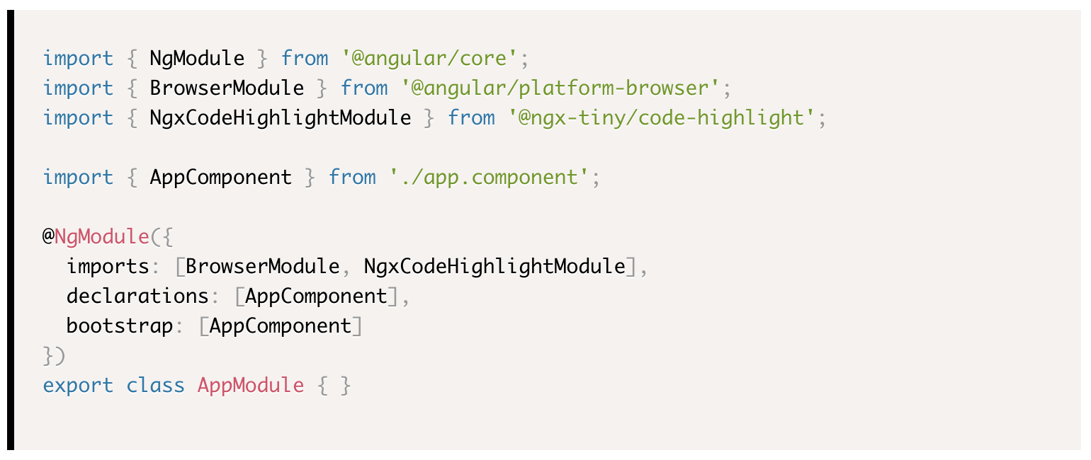 Code Highlight Example