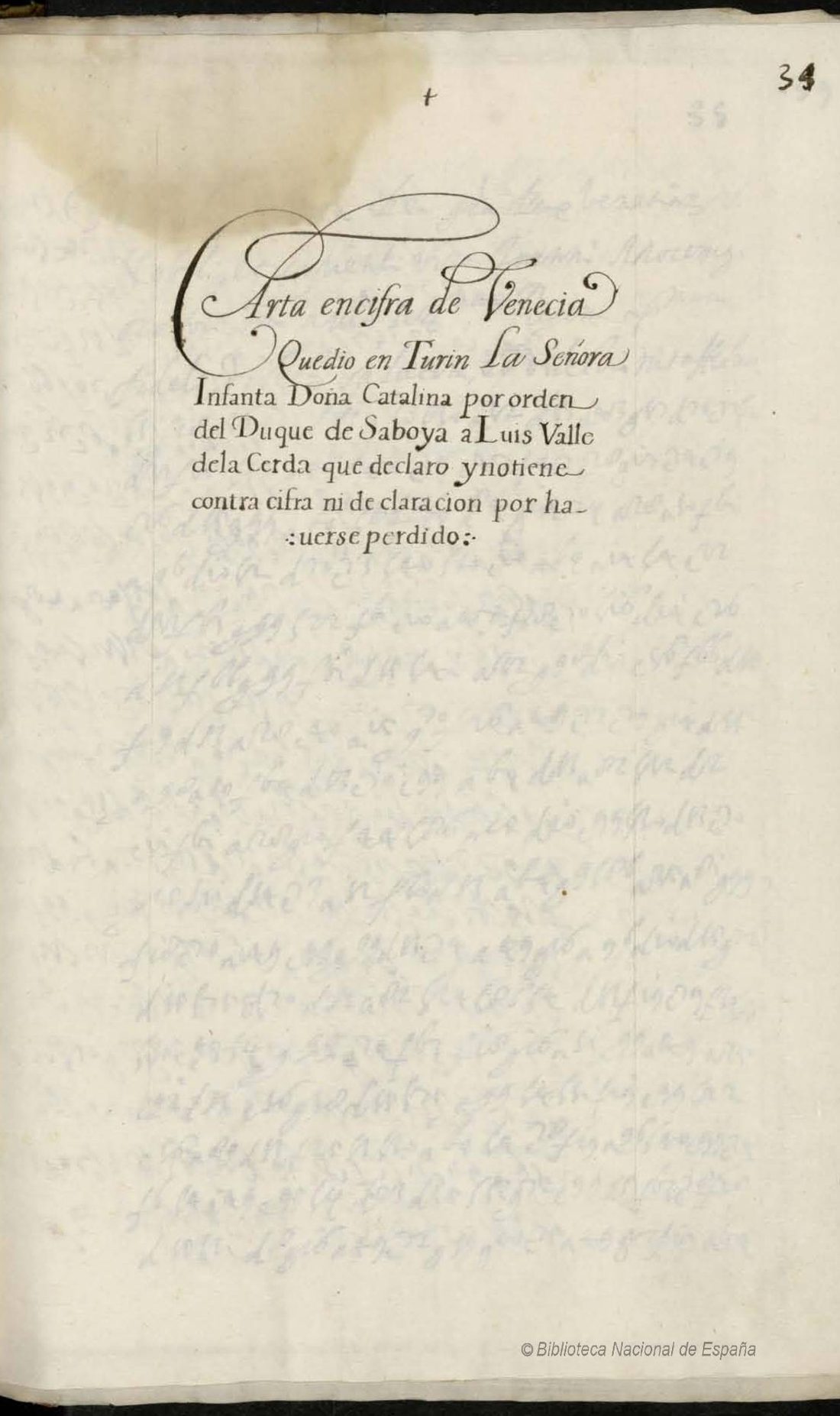 Manuscript page f. 34r, BNE Mss/994