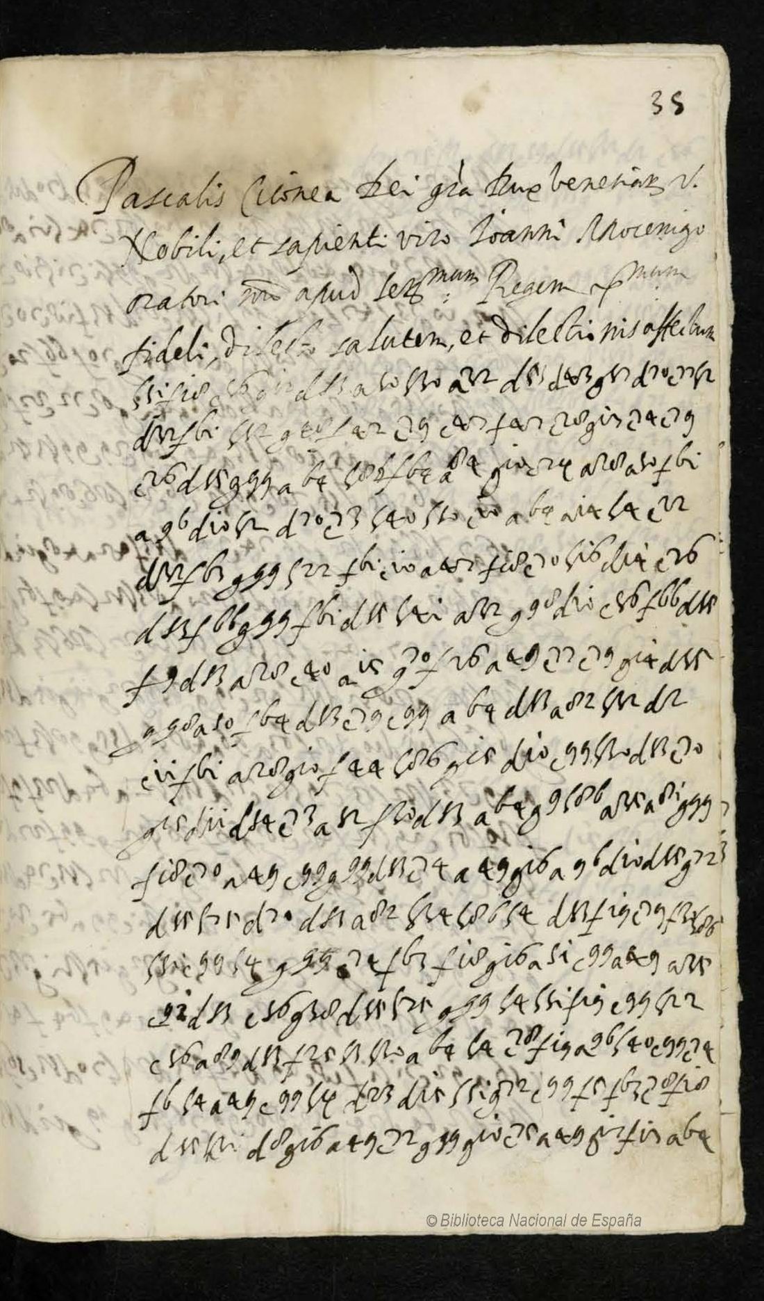 Manuscript page f. 35r, BNE Mss/994