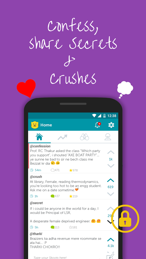 Skooter Screenshot #2 - Confess share secrets & crushes