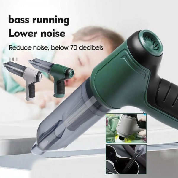 مكنسة كهربائية صغيرة لاسلكية للسيارة ، محمولة باليد ، لاسلكية ، للاستخدام المزدوج ، المنزل ، السيارات ، Blowable ، 9000Pa ، 120 واط ، 3 في 1 VACUUM CLEANER