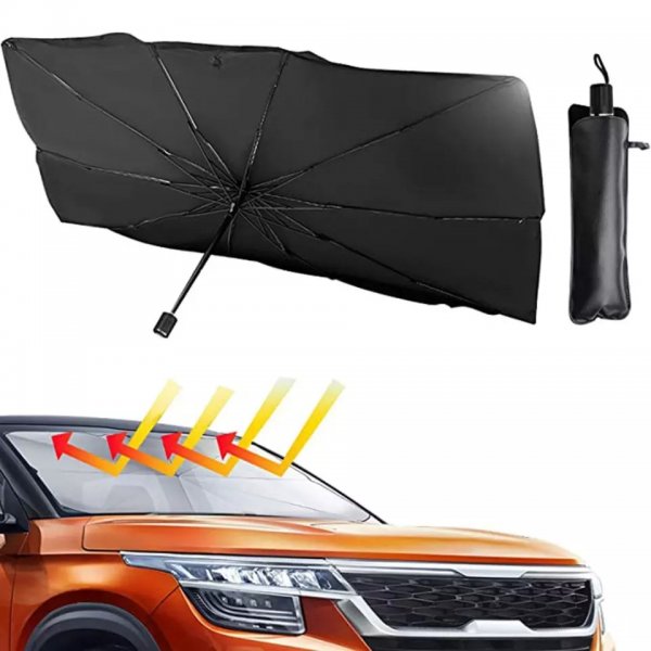 مظلة الشمس جودة عالية لحماية السيارة من الحرارة windshield umbrella reviews vr
