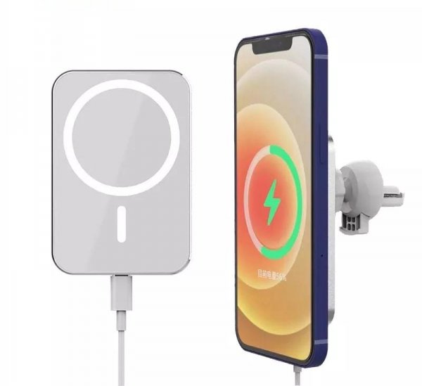 شاحن سيارة لاسلكي جبل الامتزاز الهاتف آيفون 13 12 برو ماكس الامتزاز الصغير سريع حامل شحن لاسلكي