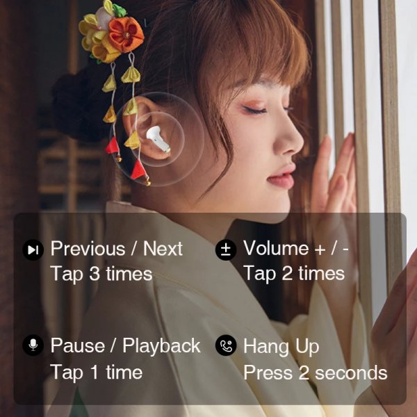 سماعات رأس ستيريو PRO 5s سماعات أذن لاسلكية حقيقية Blootoooths سماعات أذن تعمل باللمس سماعات أذن صغيرة بدون استخدام اليدين