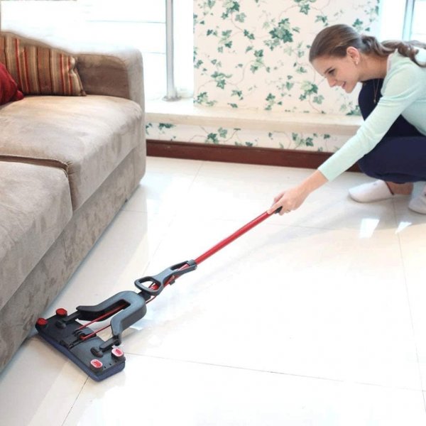 ممسحة اسفنجية للاستخدام التجاري، للبلاط والحمام والجراج والتنظيف بممسحة مطاطية وتلسكوبية قابلة للتمديد