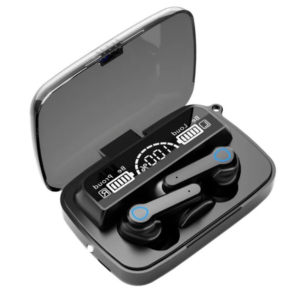 سماعات بلوتوث Amazon M19 Tws مع ميكروفون ومصباح يدوي ومرآة هاتف حقيقية 5.1