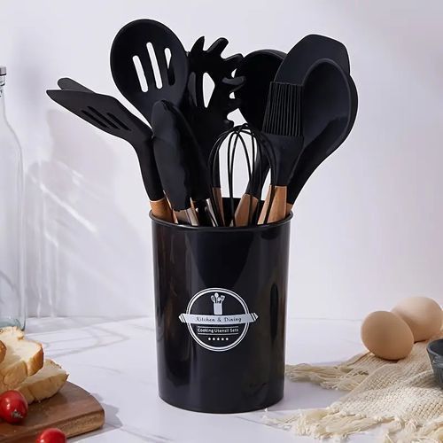 طقم أواني المطبخ 19 قطعة ، سكاكين ، مقص ، ملاعق لوح تقطيع 19 قطعة Kitchenware set