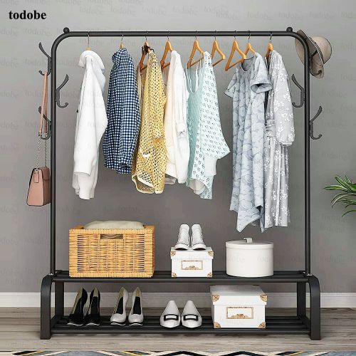 يونيون بسيط موبايل الحديد معدن معطف الرف الطابق الخيالة غرفة نوم الجرف التخزين.