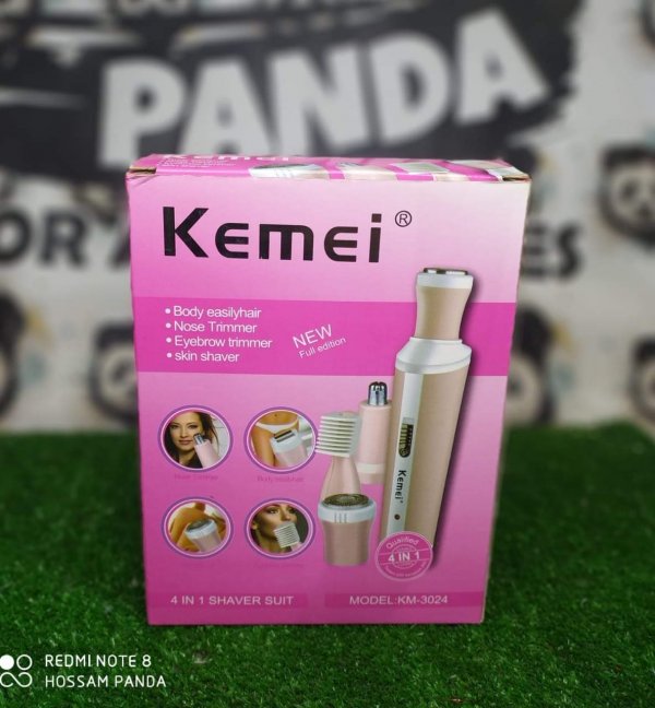 لإزالة الشعر الزائد بفعالية وسهولة وأمان 4في1 إزالة شعر الجسم الحواجب بدقة الأذن والأنف Kemei KM-3024