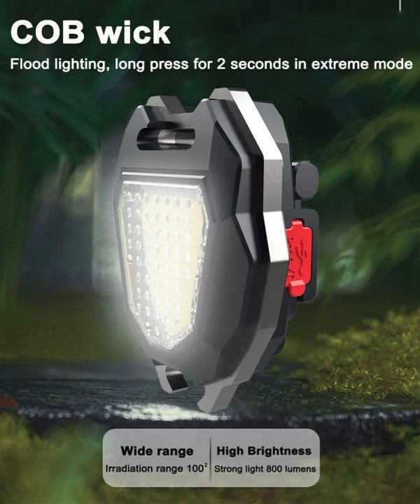 Ya yemszaCOB مضيا جيب سلسلة مفاتيح مضيئة USB شحن مصابيح الطوارئ المغناطيسي إصلاح ضوء العمل صافرة أخف الدفاع عن النفس الشعلة