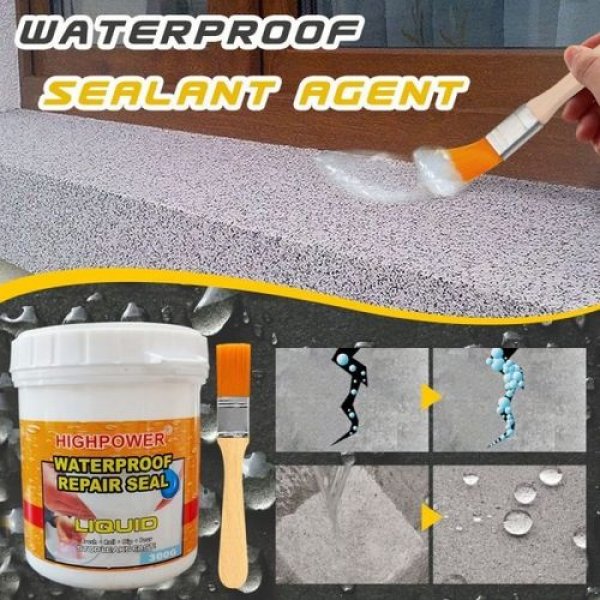 غراء إصلاح مقاوم للماء 300 جرام، غراء المعجون مع فرشاة