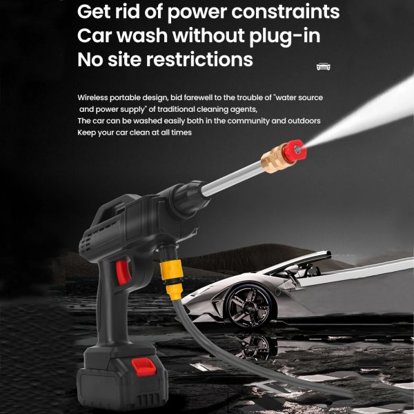 ماكينة غسيل ماكيتا اللاسلكية ذات الضغط العالي، 600 وات، بخاخ رائحة الماء، غسيل السيارات، آلة كتاب الماء المضغوط، بطارية 21 فولت