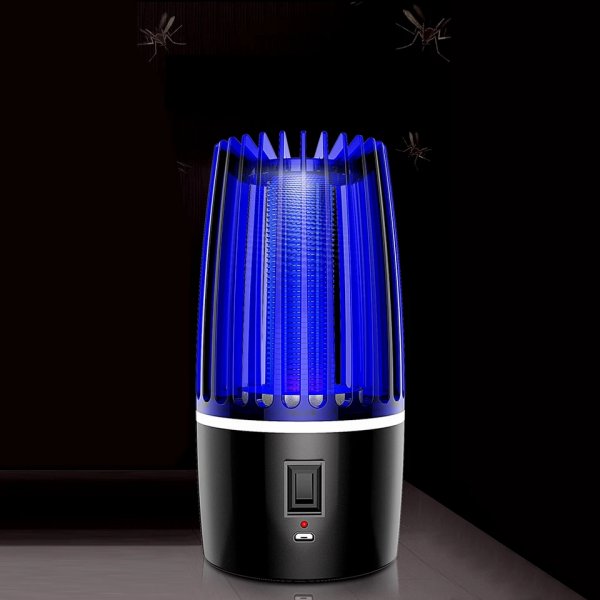 مصباح قاتل البعوض القابل لإعادة الشحن، صدمة كهربائية، مصيدة الذباب، قاتل الحشرات، ضوء لغرفة النوم، التخييم في الهواء الطلق