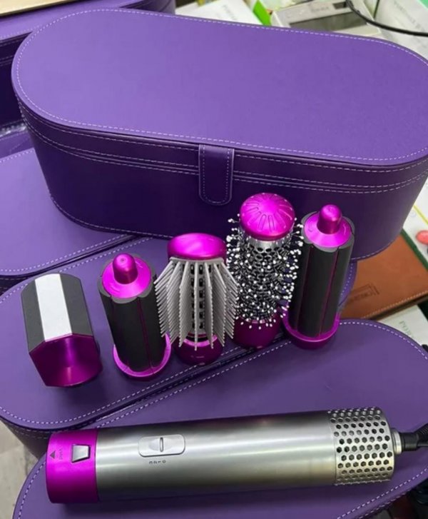 5 في 1 مجفف شعر قابل للطي مع برميل الشباك عالي السرعة فرشاة الهواء الساخن أدوات تصفيف الشعر