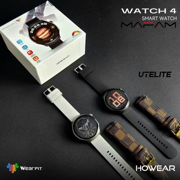 ساعة WATCH4 الذكية شاشة مستديرة 1.53 دقة 360*360 نطاقات مزدوجة مراقبة الصحة تذكير دردشة GPT دفع الرسائل NFC ساعة المتصل الوارد مساعد صوتي