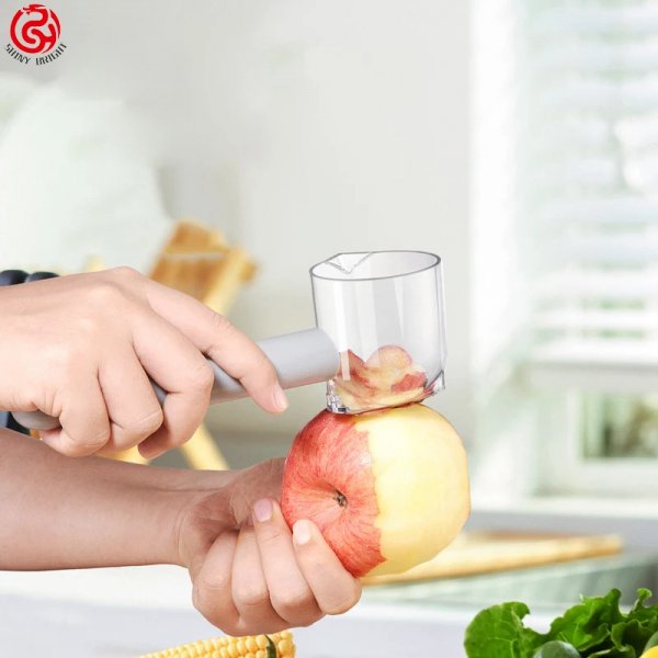 مقشرة من الفولاذ المقاوم للصدأ أدوات مطبخ متعددة الوظائف من نوع التخزين لمقشرة خضروات الفاكهة