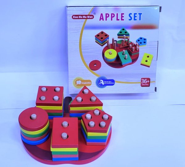 شكل خشبي لغز لعب ألعاب مونتيسوري ل 1 2 3 سنة الفتيان والفتيات شكل التعرف على اللون مطابقة التراص ألعاب المجلس