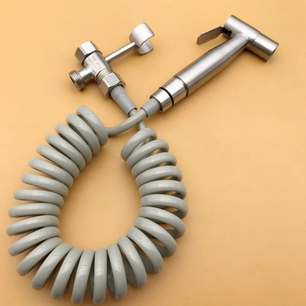 304 الفولاذ المقاوم للصدأ يده بيديت البخاخ مجموعة ، المرحاض رذاذ بندقية ، دش الضغط ، التنظيف الذاتي