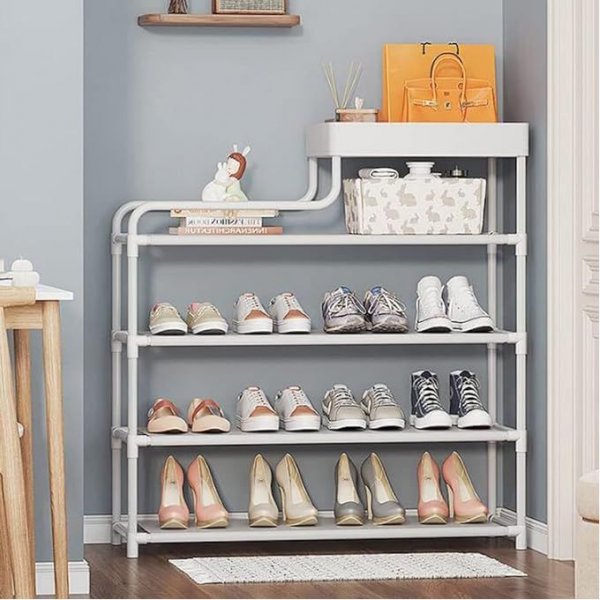 خزانة أحذية متعددة الطبقات، تخزين في صالة نوم مشتركة، بسيطة، مقاومة للغبار،