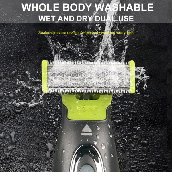 ماكينة حلاقة كهربائية MLG للرجال والنساء، ماكينة تشذيب محمولة لكامل الجسم، USB، شفرة على شكل حرف T، ماكينة حلاقة اللحية، Ati Elles، قابلة للغسلSokany: Green Blade RHC5001