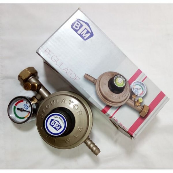 منظم الغاز، مخفض الضغط، مقياس الضغط، الأمان // الموتر