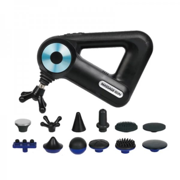 مسدس مساج بالقرع العميق سرعة اهتزاز أداة علاج عضلات الجسم