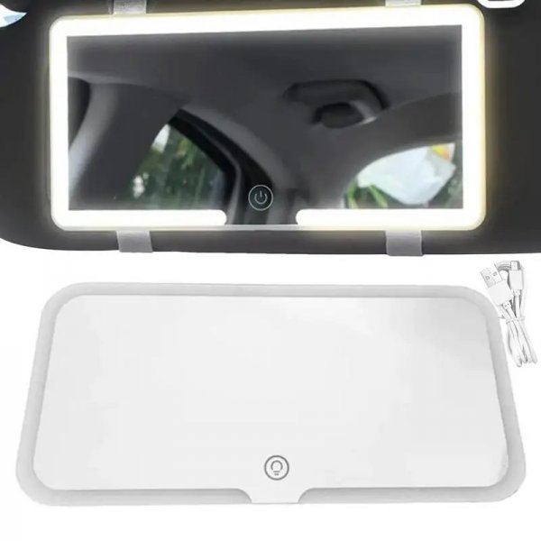 Miroir de courtoisie de voiture مراة فانيتي للسيارة مع اضواء