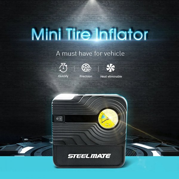 مضخة هواء محمولة للسيارات 12 فولت DC مضخة نفخ إطارات للسيارة والدراجة والكرات والأشياء القابلة للنفخ