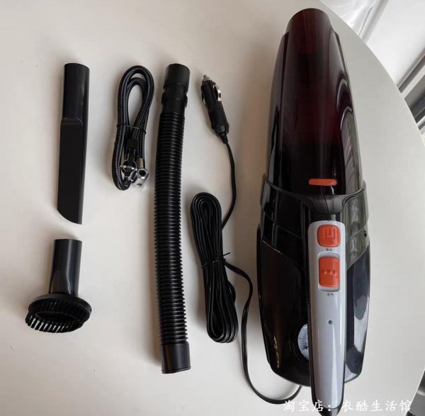 مكنسة كهربائية ومنفاخ إطارات 2 في 1