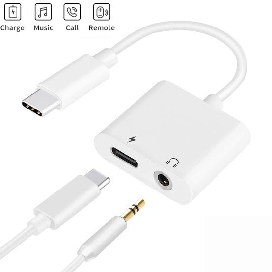 محول مقسم USB C من النوع C 3 في 1، شحن سريع USB C ومقبس صوت لسماعات الرأس 3.5 ملم