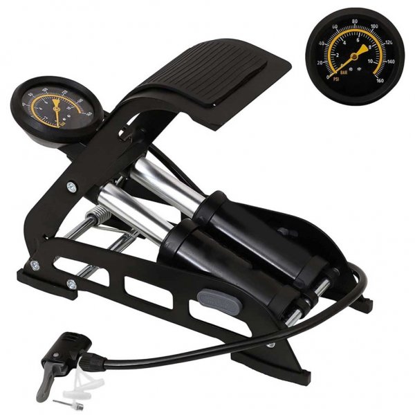 مضخة قدم ذات برميل مزدوج شديدة التحمل للسيارات