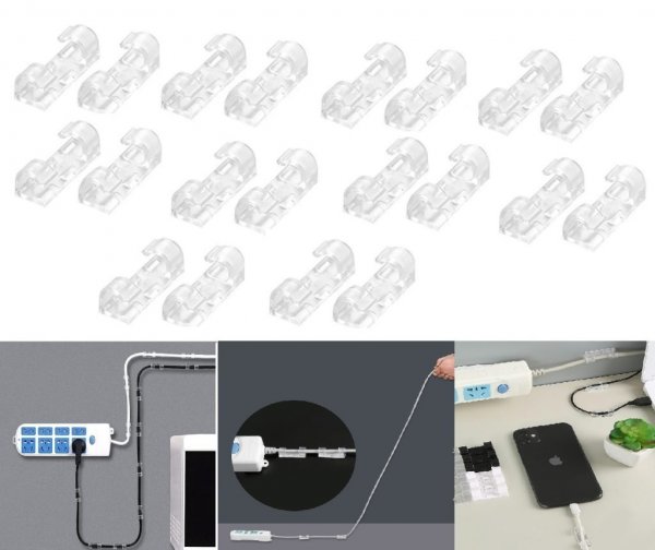 20 قطعة منظم مشبك كابل - اكسسوارات جوال