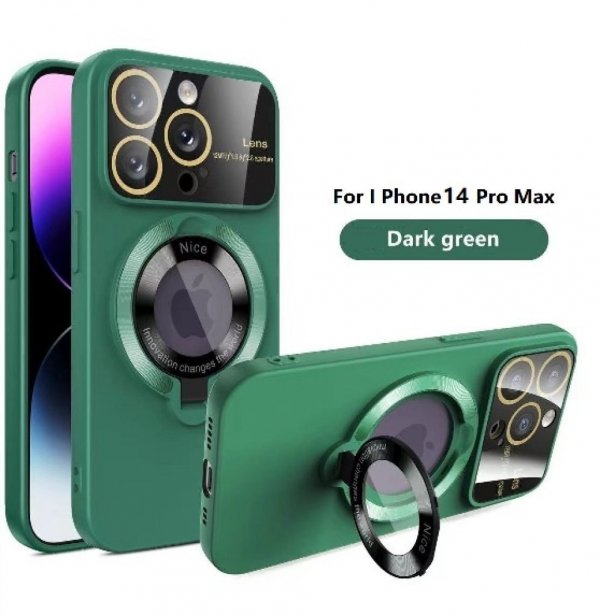 غطاء جوال ايفون 14 برو ماكس أخضر داكن - اكسسوارات جوال