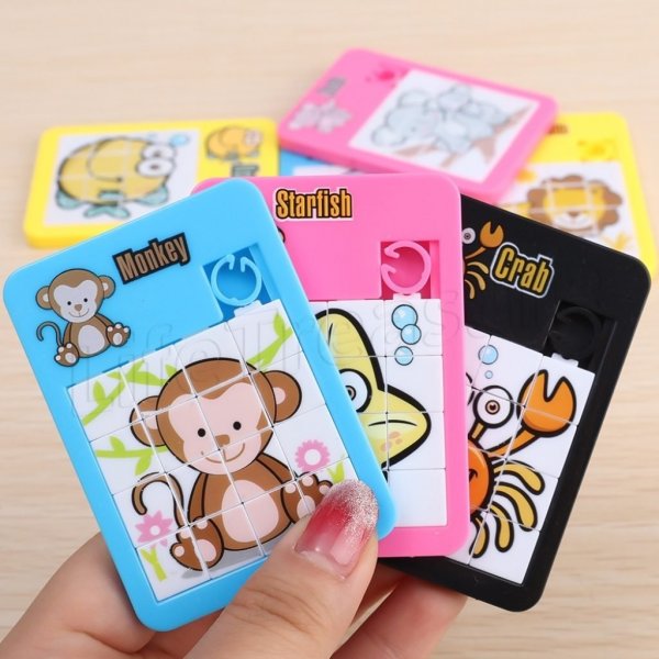 لعبة ألغاز شرائح ثلاثية الأبعاد محمولة