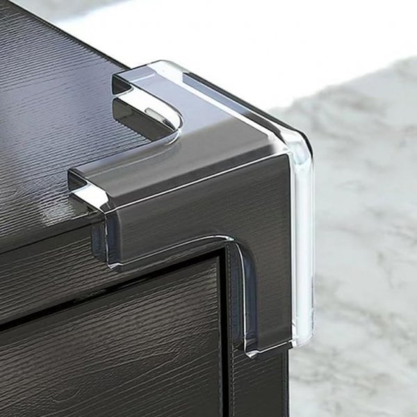 واقي زوايا الطاولة على شكل T لحماية سلامة الطفل قطعة واحدة