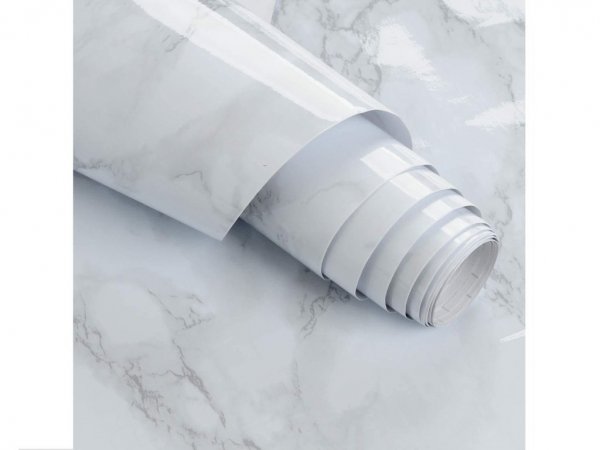 لفة رقائق رخامية بيضاء 60x200 سم