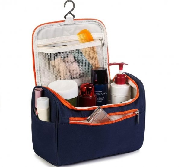 حقيبة مستحضرات تجميل كحلي حقائب مستحضرات تجميل