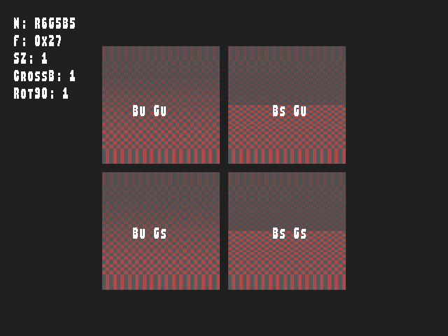 Test result for Bump_env_lum::BumpEnvLum_R6G5B5_B_R90