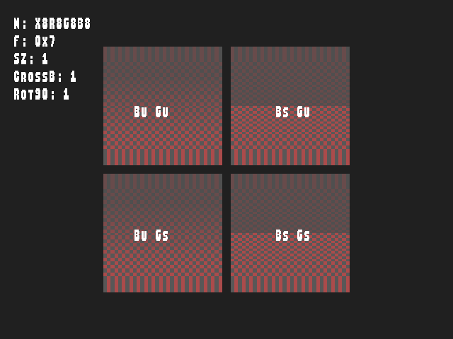 Test result for Bump_env_lum::BumpEnvLum_X8R8G8B8_B_R90