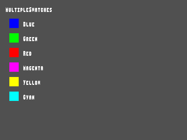Test result for Texture_CPU_Update::MultipleSwatches