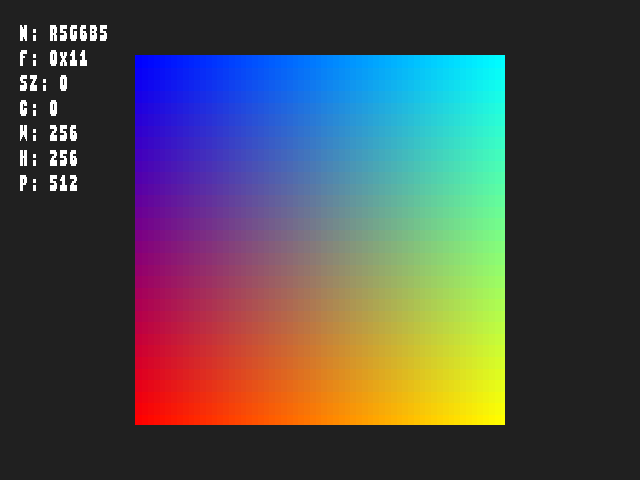 Test result for Texture_format::TexFmt_R5G6B5_L