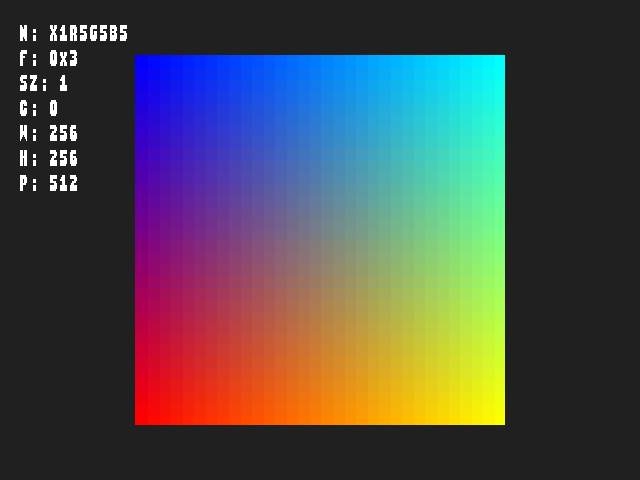 Test result for Texture_format::TexFmt_X1R5G5B5