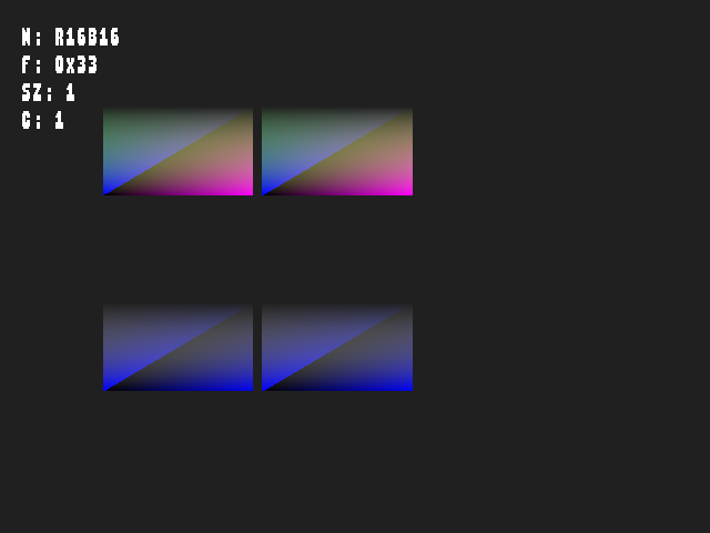 Test result for Volume_texture::R16B16