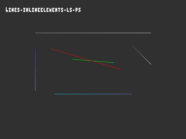 No alpha test result for 3D_primitive::Lines-inlineelements-ls-ps